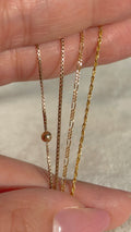 10k Solid Gold Box Chain Bracelet