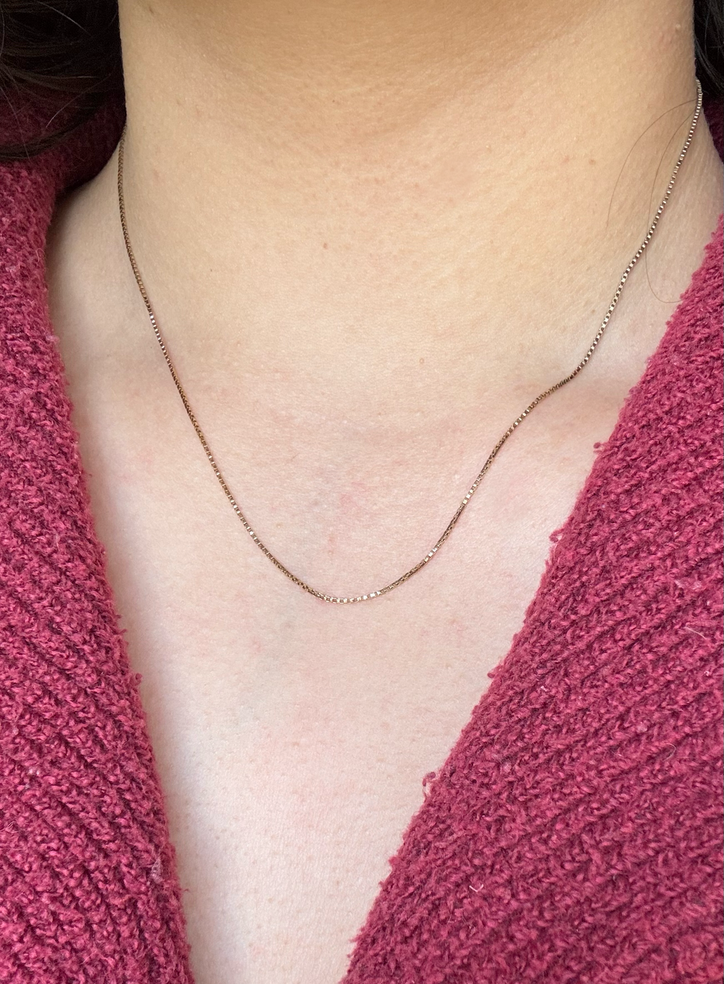 10k Solid Gold Box Chain