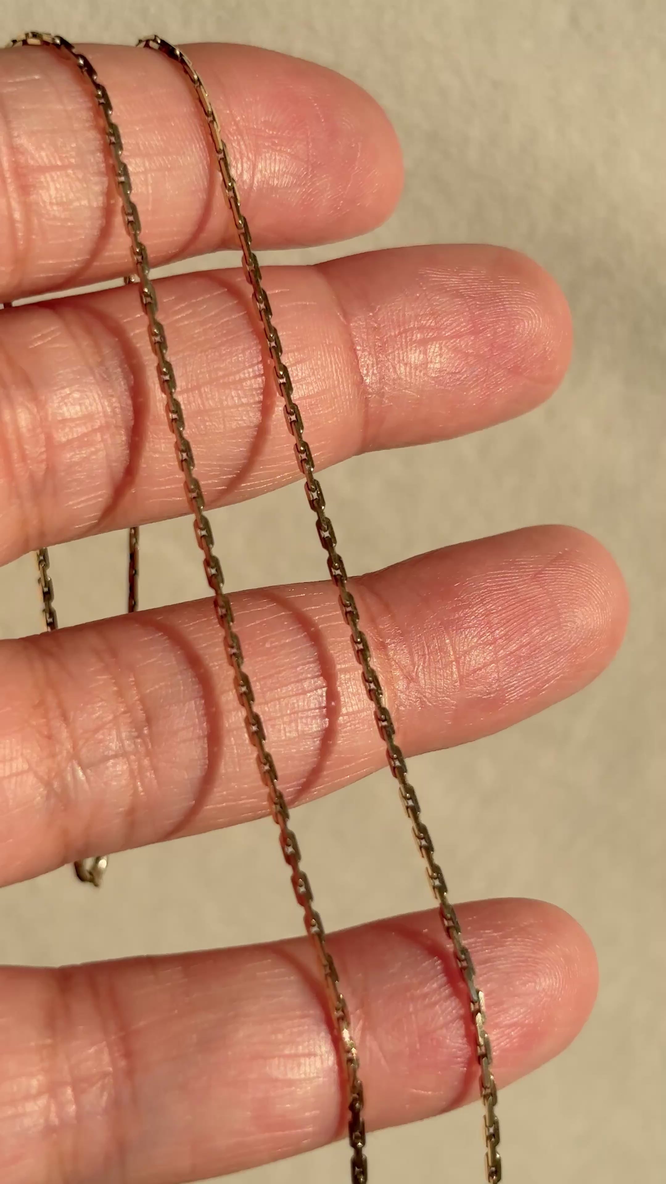 10k Solid Gold Tight Biker Link Chain